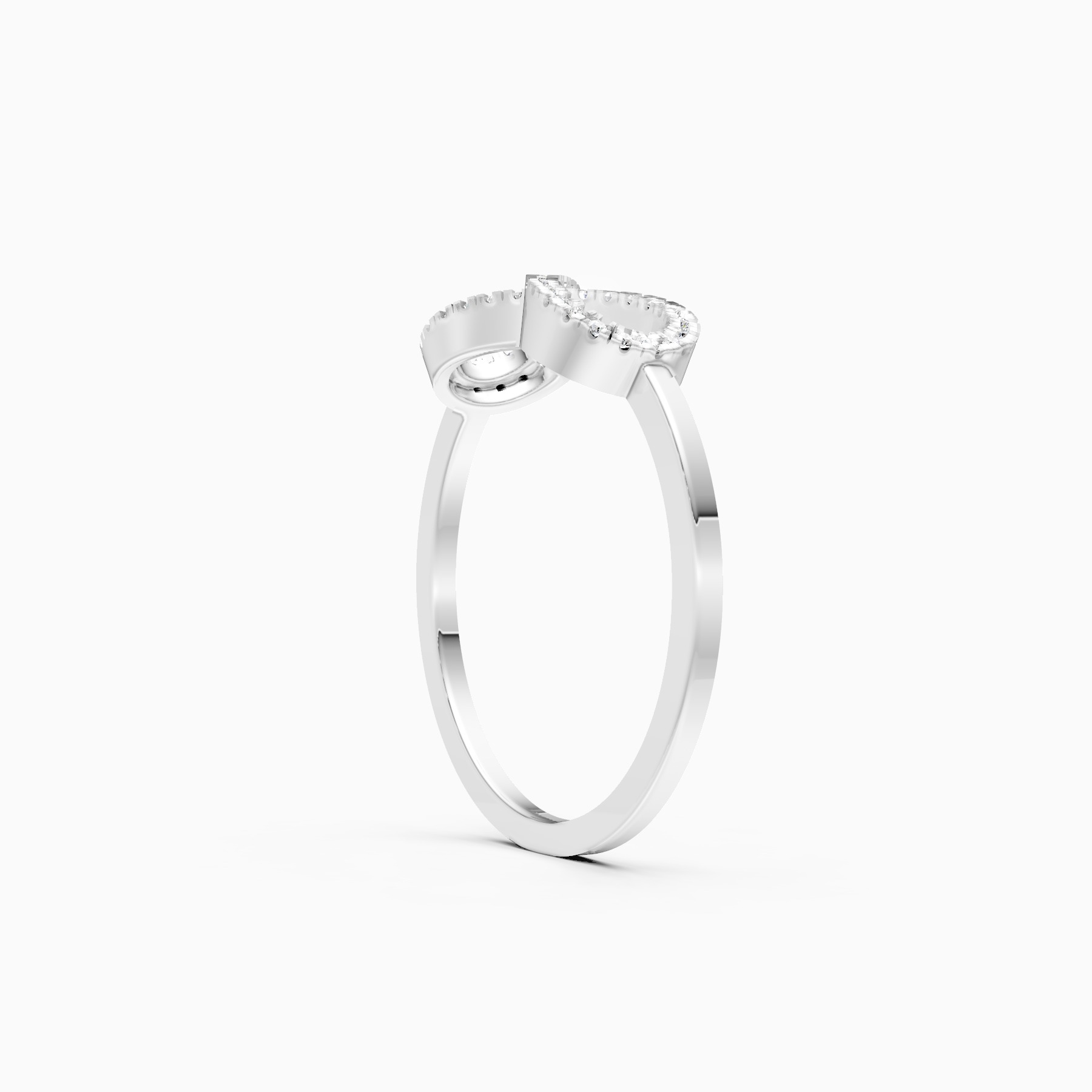 Forever Shine Infinity Shape Lab Diamond Ring